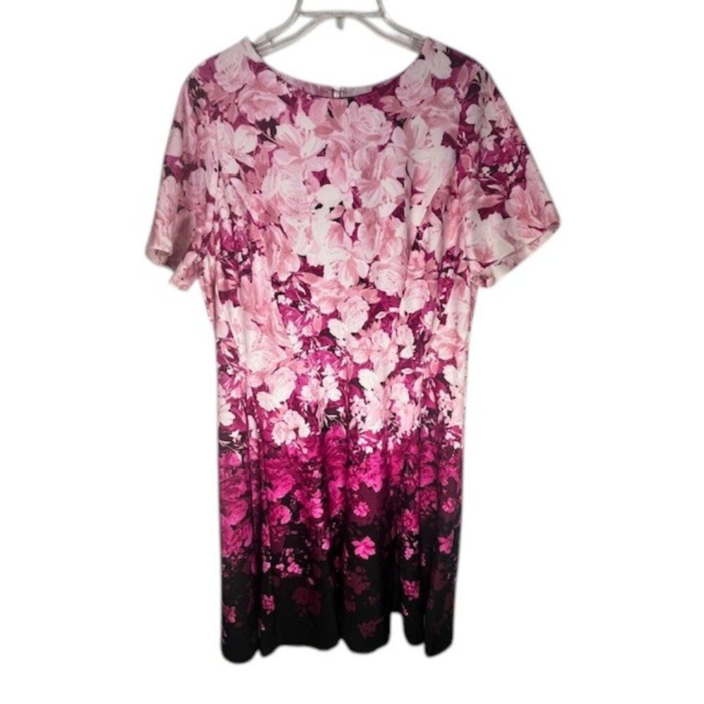 Lane Bryant Plus Size New with Tags Pink Floral Print Dress- Size 14/16